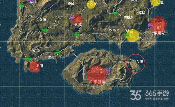 绝地求生：刺激战场N港地图解析
