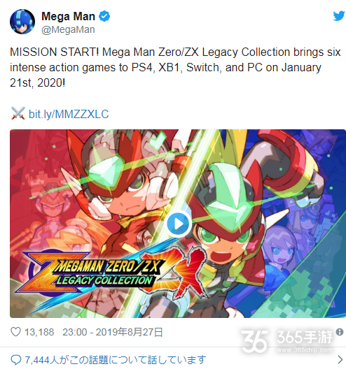 《洛克人Zero/ZX遗产合集》2020年1.21日发售 登陆全主流平台